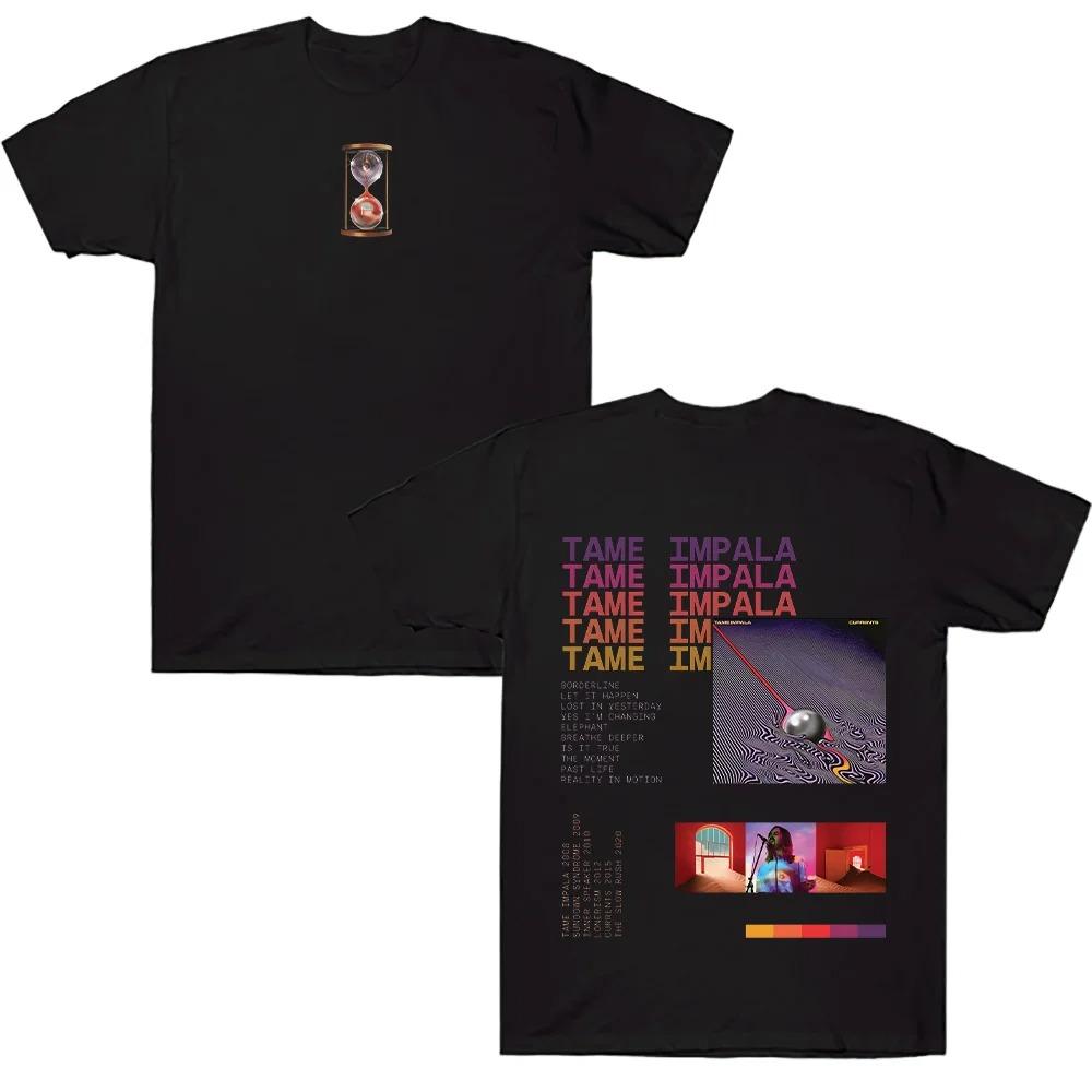 

Summer New Design Gift for Fans Tees Tame Impala Tshirts Vintage Tame Impala Currents Graphic Tee Unisex Trendy Cotton T Shirts M