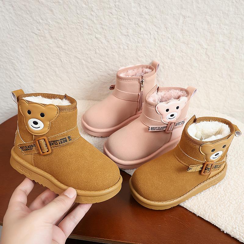 Children's snow boots girls' cotton boots boys' cotton shoes winter new boots women's warm large cotton velvet classmates