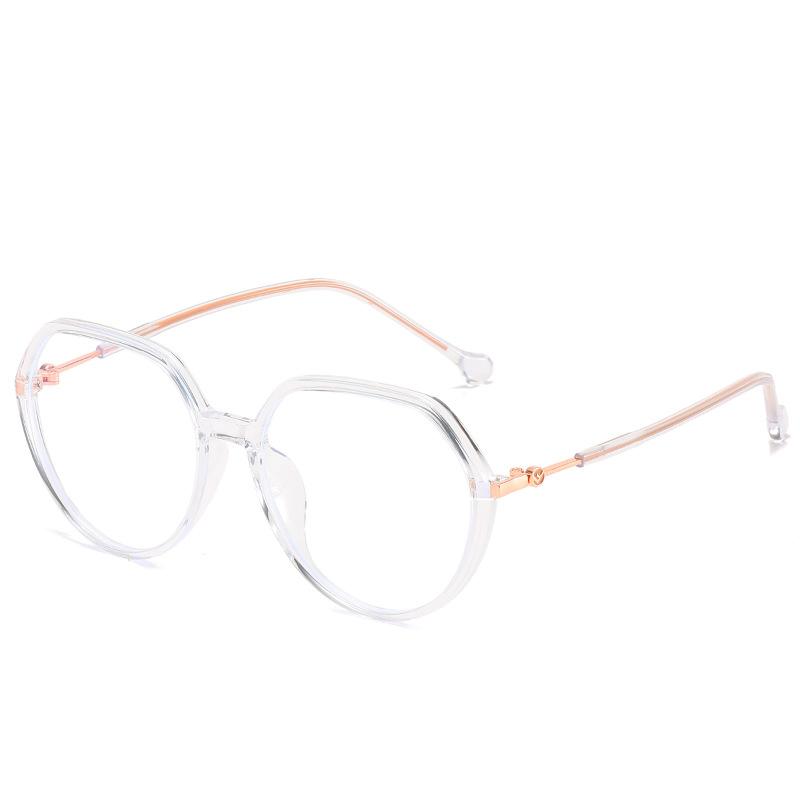 

Tr90 Anti-Blue Light Flat Light Frame Plain Face Large Frame Glasses Frame Thin Face Women new product