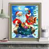 Pictură cu diamante Moș Crăciun Artă Strass Vanzare Broderie cu diamante Mozaic Desen animat Zăpadă Acotură Decorare de Crăciun