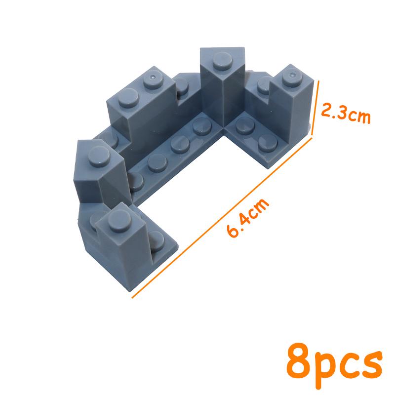 Non-Toxic Mountain House Garden Rockery Accessories Building Blocks Rock Moc City Street Panel Diy Parts Hill Stone Bricks 6083 6082 30246