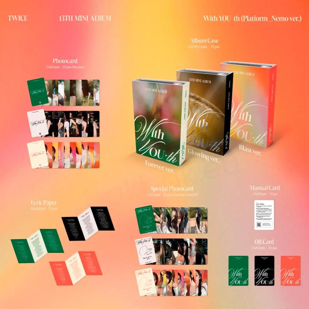 Twice [WITH YOU-TH] 13th Mini Album NEMO Version