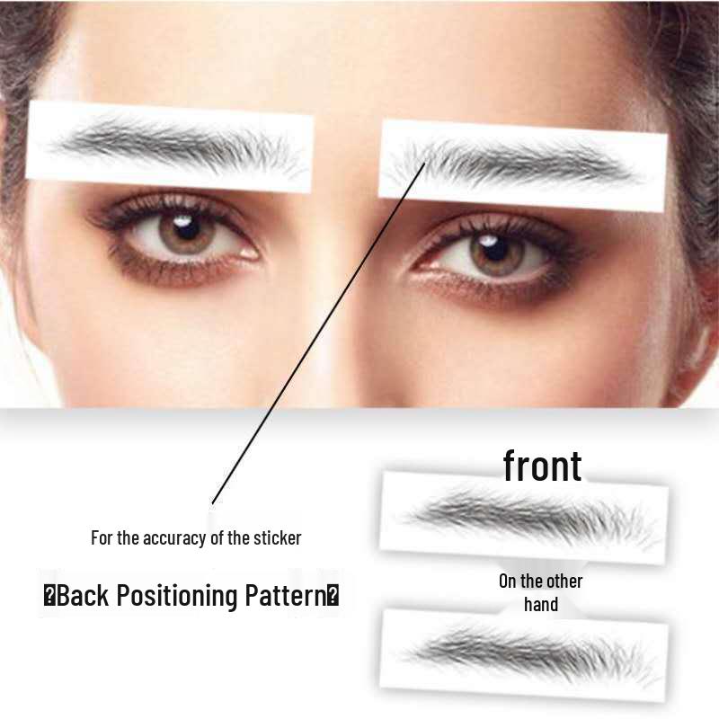 3D Semi-Permanent Waterproof Embroidered Eyebrow Tattoo Stickers for Beginners