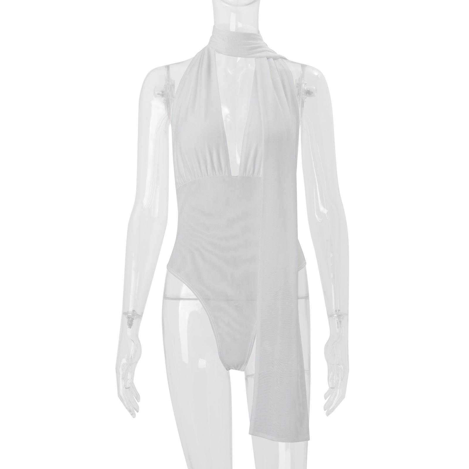 Amazon Women s 2026 Summer New Sexy Spice Girls Solid Color Slim Neck Ribbon Sleeveless onesie S