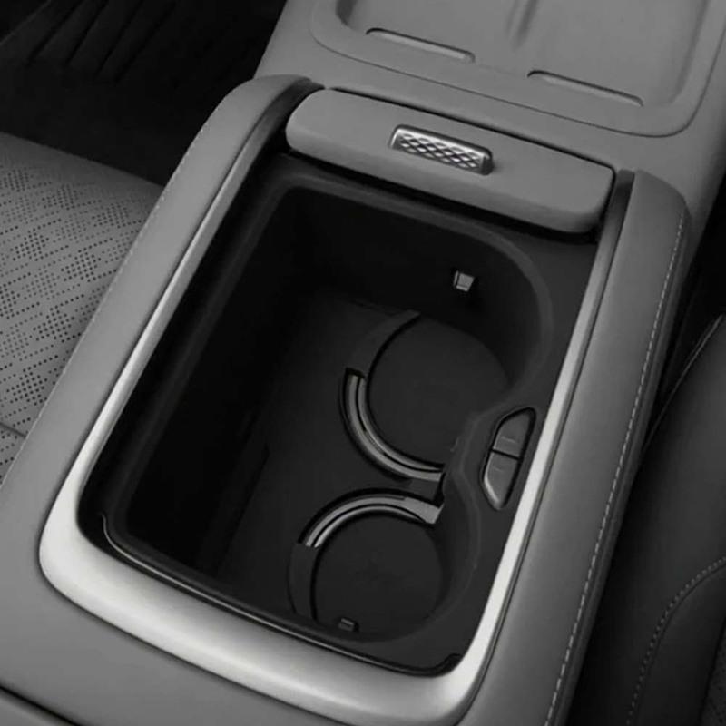 Car Decoration Center Console Cup Holder Mat For ZEEKR 7X 2024-2026 Black White Grey Car Upgrade Modify A Car
