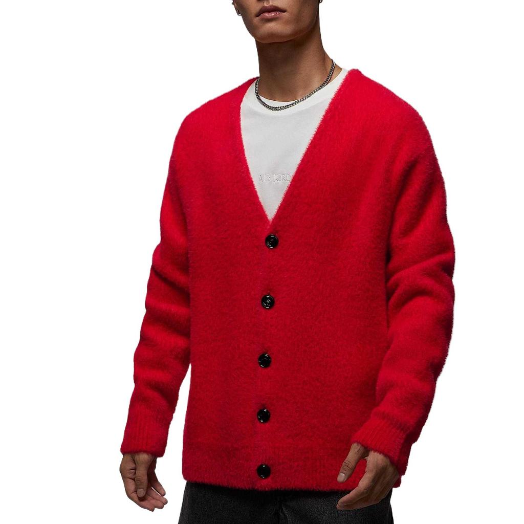 Jordan Tatum Knitwear Men's University Red V Neck Moderate IH0613-657