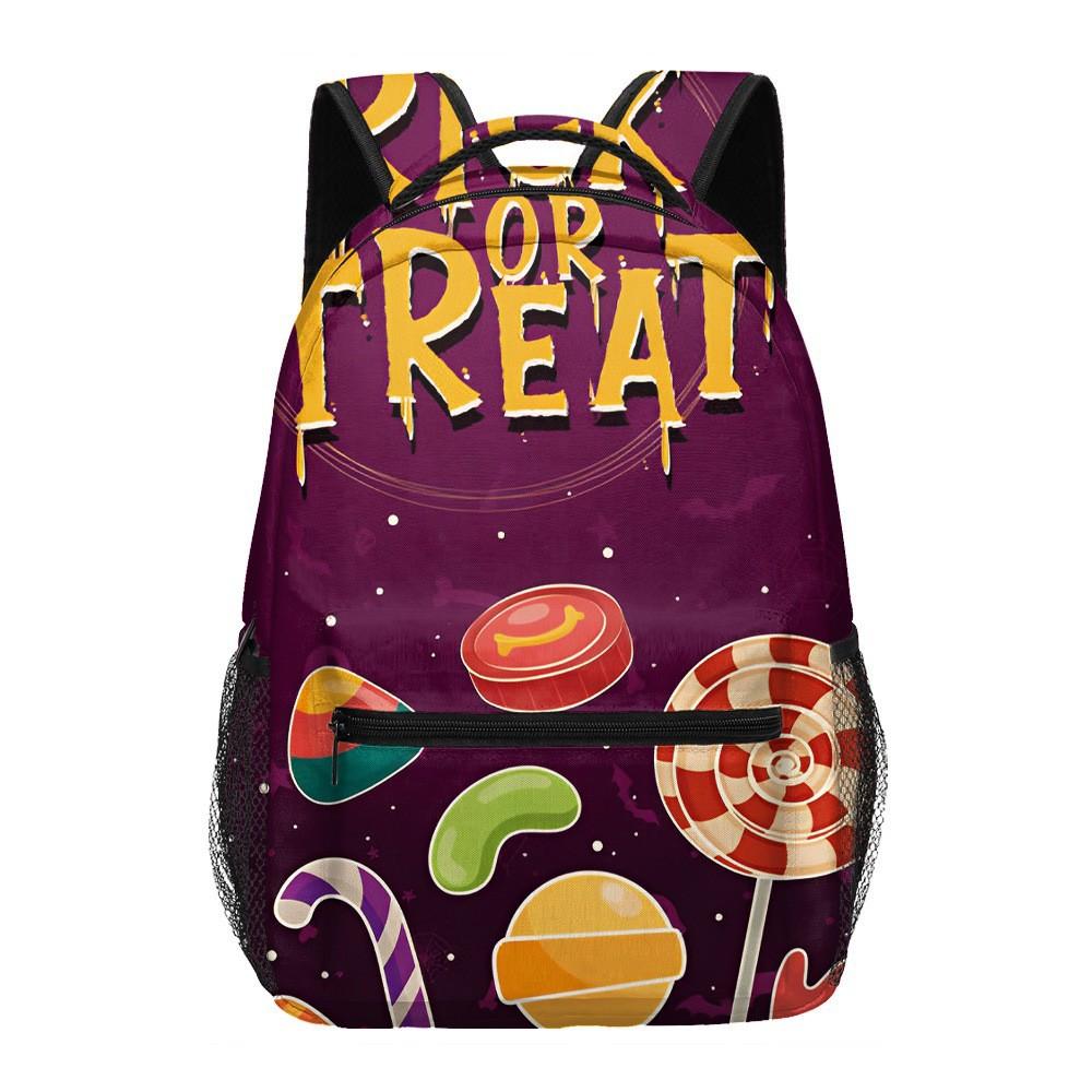 

Cartoon Kpop Youthful School Bags Unisex Halloween Graffiti Travel Bags 3D Print Oxford Waterproof Notebook Shoulder Backpacks армія зелений колір