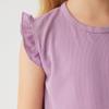 1-6 Years Kids Girls' Solid Color Cap Sleeve Tank Top and Shorts Set