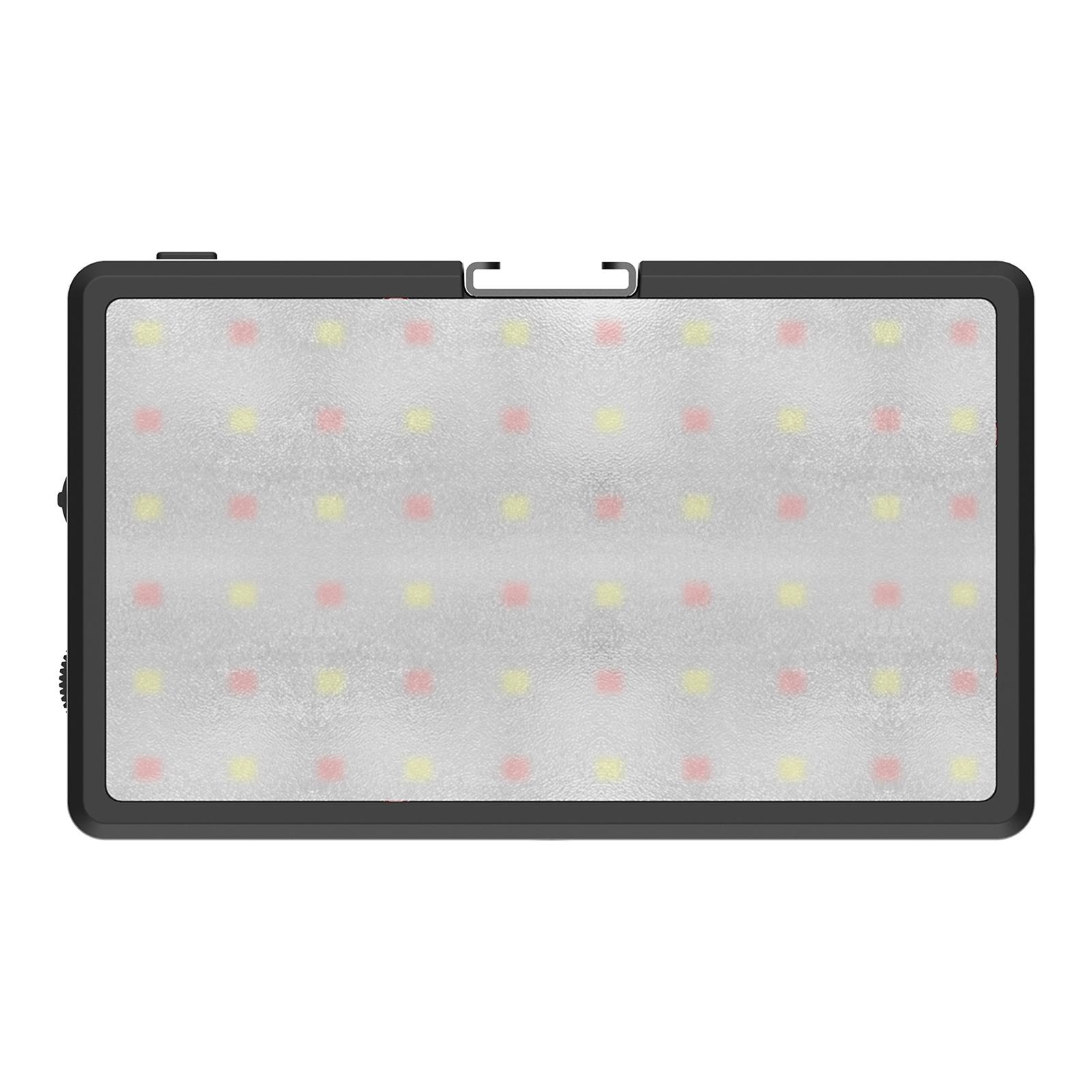 

RGB Video Light 2700K 6500K Dimmable 37 Light Effects Photography Panel Lamp APP Control With Cold Shoe Port Support чёрный