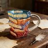 High Borosilicate Glass Cup, Drinking Glass, High Aesthetic Appeal, for Office or Home Use, Hand-painted, Mug, Coffee Cup