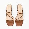 Summer new medium-heeled open-toed cool slippers women wear thick heels with high-heeled sandals