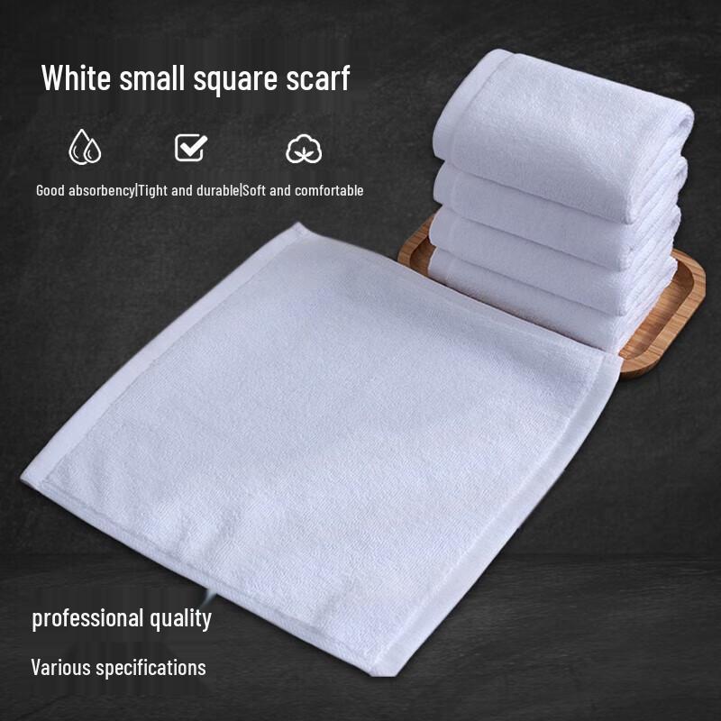 Premium Hotel White Square Towel