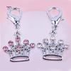Rhinestone Crown Pet Tag Pendant Collar Jewelry Necklace