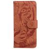 For Oppo Reno12 Pro 5G (Global) Phone Case Tiger Imprint Leather Wallet Cover