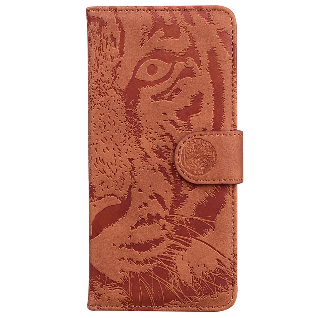 For Oppo Reno12 Pro 5G (Global) Phone Case Tiger Imprint Leather Wallet Cover