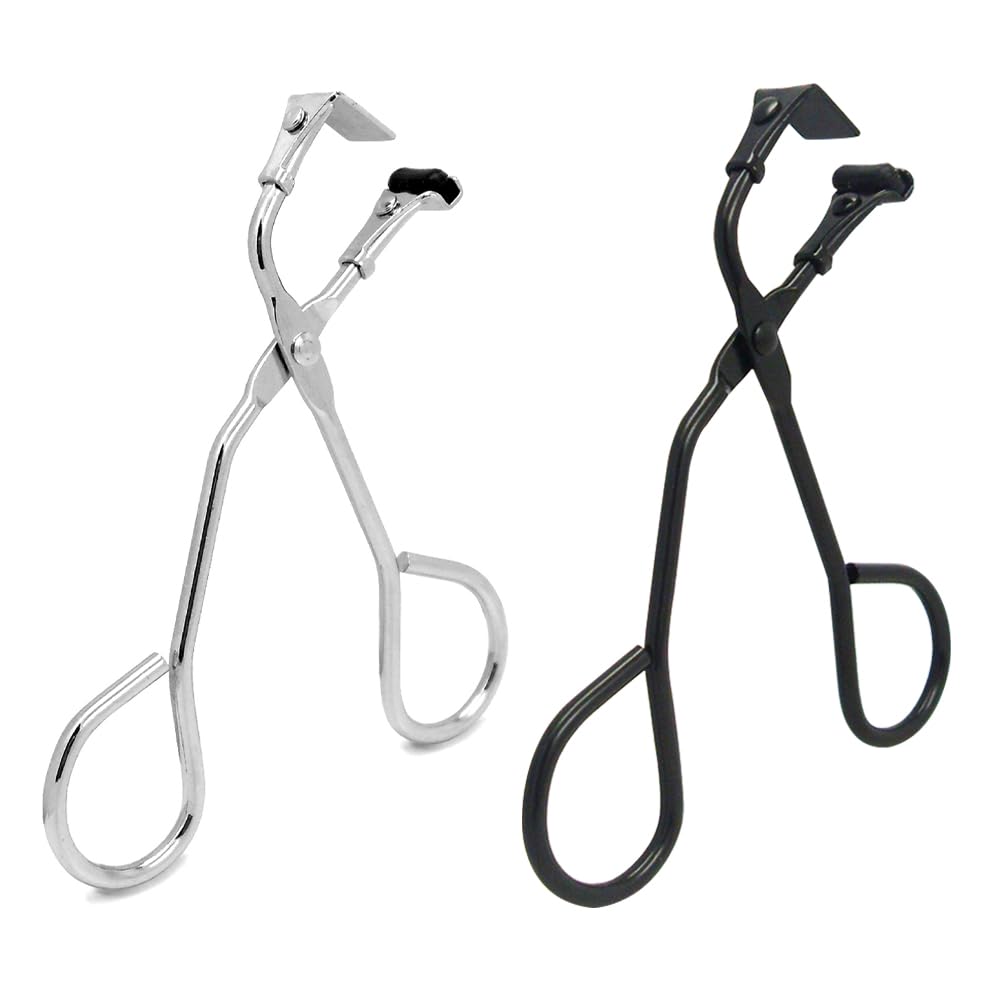 Set of 2 Stainless Steel Eyelash Curlers for Partial Firm Easy to and Perfect for Eye and Eyelashes, Curl, Use, Durable, Makeup, Men's Women's