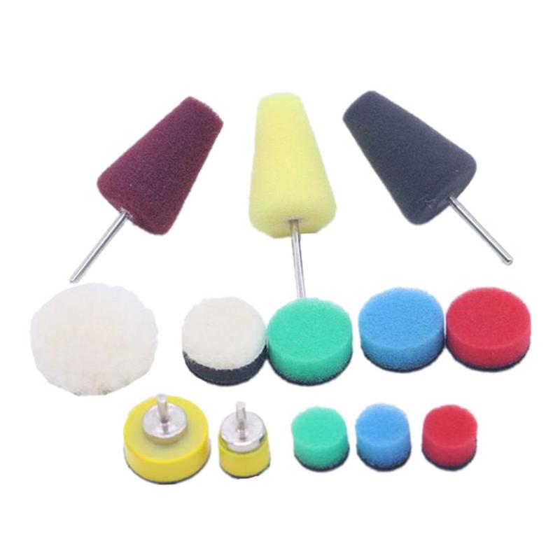 Detail Polishing Sponge Disc Polishing Sponge Pad for Drill 0.5-1' -13Pcs
