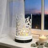 Ramadan Candle Holder Retro Arabic Style Black Iron Tealight Holder with Islamic Engraving for Eid Home Table Mantel Decor