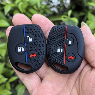 Silicone Protection Shell For Ford Mondeo Focus Fusion Fiesta Galaxy Transit 2008 2006 2007 Car Key Case Cover Accessories Fob