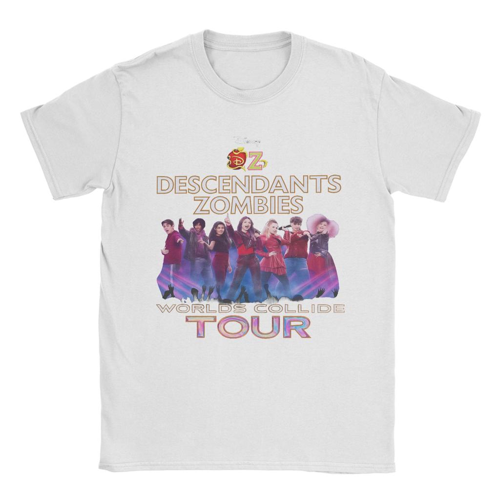 Printed Descendants Zombies Collide Tour Concert Music Festival 2025 Tshirts Unisex 100%Cotton O-neck Summer Clothing