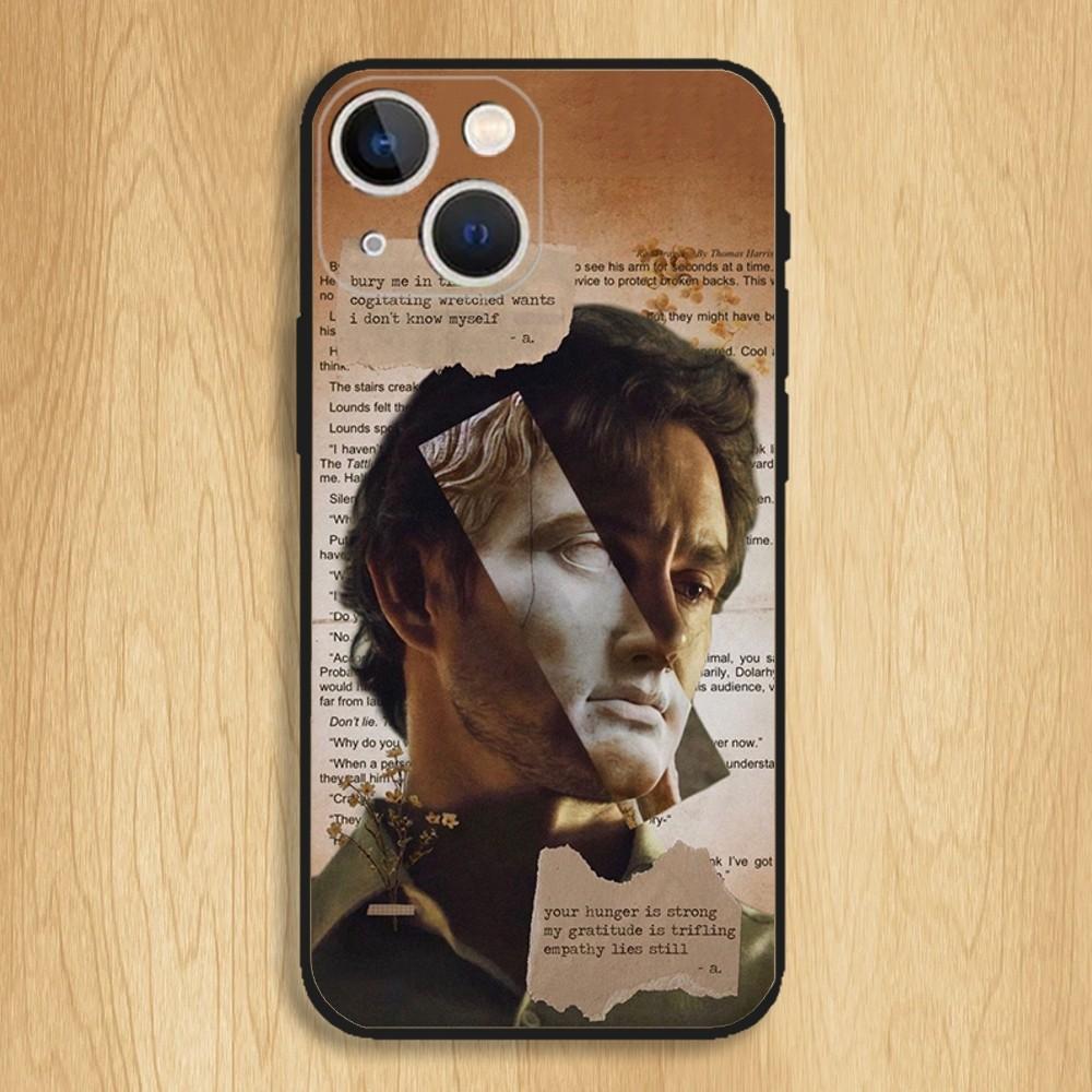 Hannibal Will Graham Phone Case For iPhone15,14,13,12,11,Pro,Max,Plus,Mini,X,XS,XR,8,7,6,S,Plus,SE Soft Black Case iPhoneXS
