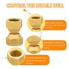 Industrial Grade 3/8inch Brass Union Connectors Double Rotation Leak Proof Designs Swivel Couplings For Instrument