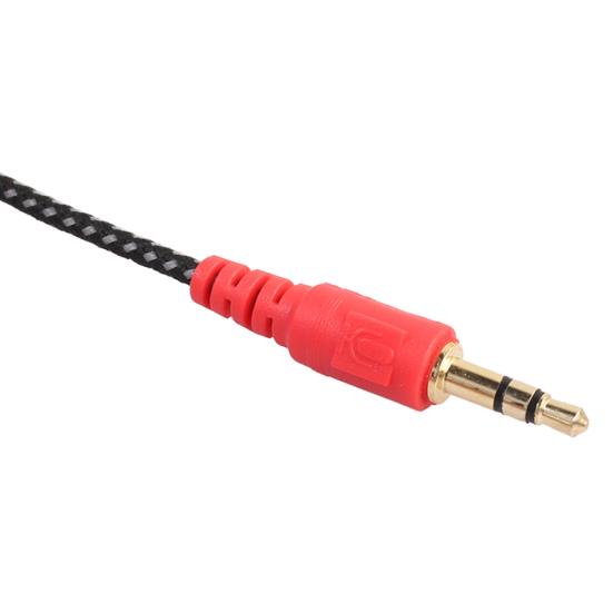 3.5mm 2 Male 1 Female Jack Plug to Audio Mic Headset Splitter Adapter