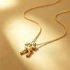 Monette Saturn Deer-shaped Pendant Necklace, Same Style for Men and Women, Gold 630203I3-02R001
