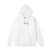 Unisex Oversized Cotton Hoodie With Minimalist Letter Embroidery Streetwear Casual Pullover Fall