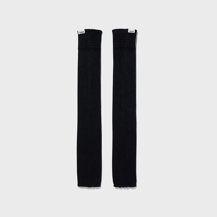 Knitted Leg Warmers Black