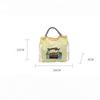 Fashion Sweet Nylon Embroidered Canvas Shoulder Bag Casual Commuter Student Small Square Bag Trend Versatile Crossbody Bag