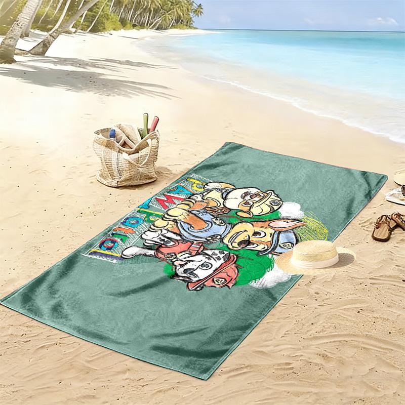 PAW Patrol2 Print Beach Towel, Large Soft Quick Dry Towel for Beach Camping Swimming