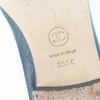 Great CHANEL Ballet shoes COCO Mark logo design leather pumps Gray 35.5 G02819 Used