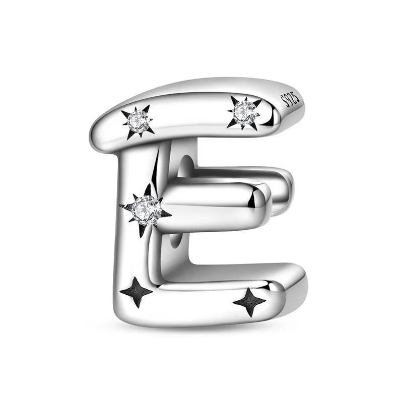 Copper 26 Letter A-Z Alphabet Charm Beads Fit Original Bangle Bracelet Necklace Pendant Jewelry Accessories Making