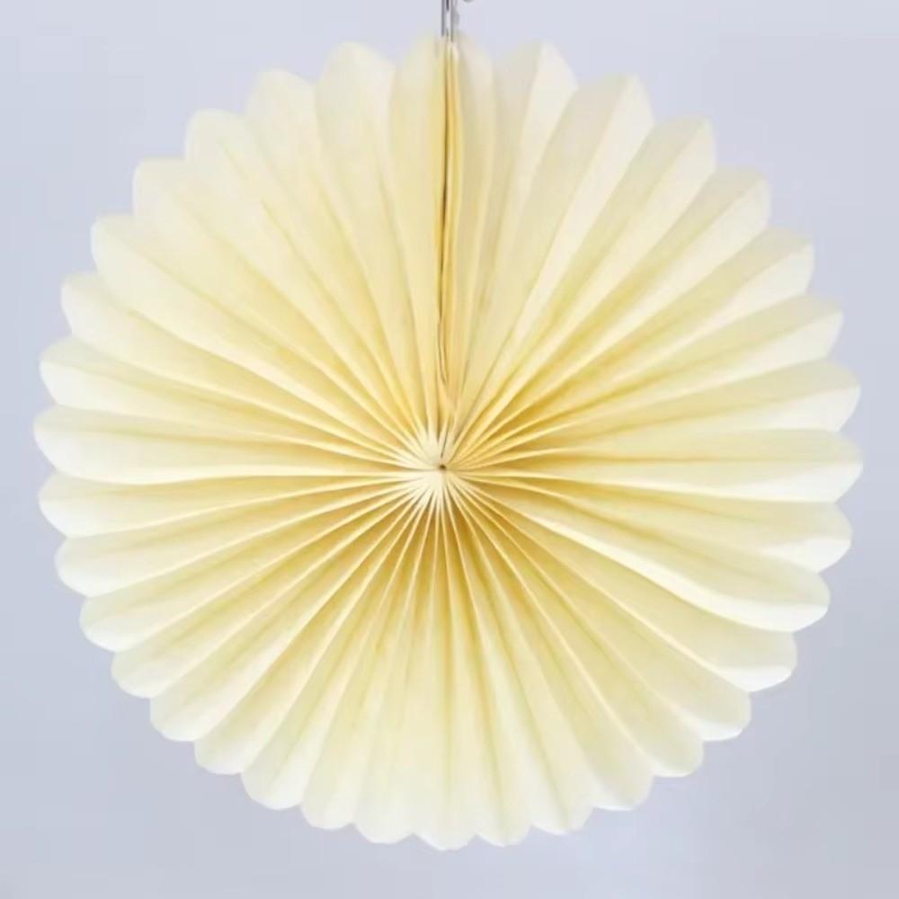 6Pcs/Set Hanging Ornaments Paper Fan Flowers Flower Paper Crafts Wedding Party Decoration