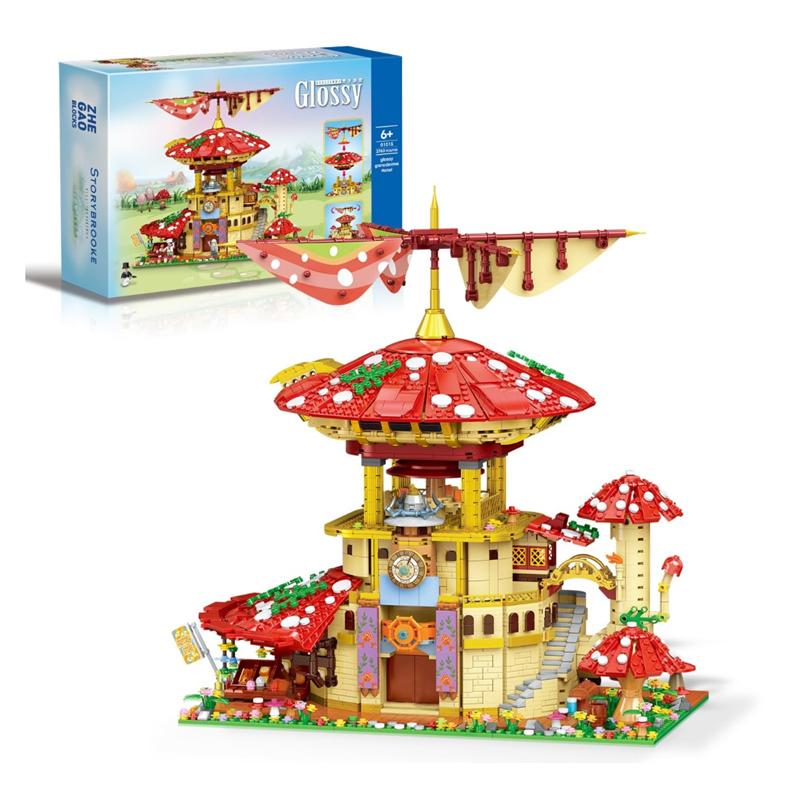 Zhegao Tree House Building Blocks Orchid Flower Villa Bricks Cabin Juguetes Diy Toys Moc Magic Hotel Gift Adult Present