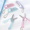 Transparent Mini Scissors, Retractable Folding Portable Scissors, Student Hand-made Paper Scissors