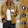 Giacca da Baseball da Donna a Coste Colorate per l'Autunno
