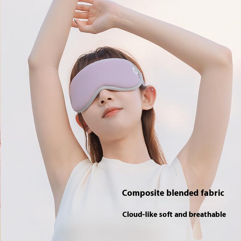 3D Heated Steam Eye Mask With Built In Battery And Smart Temperature Control For Sleep Aid And Full Blackout