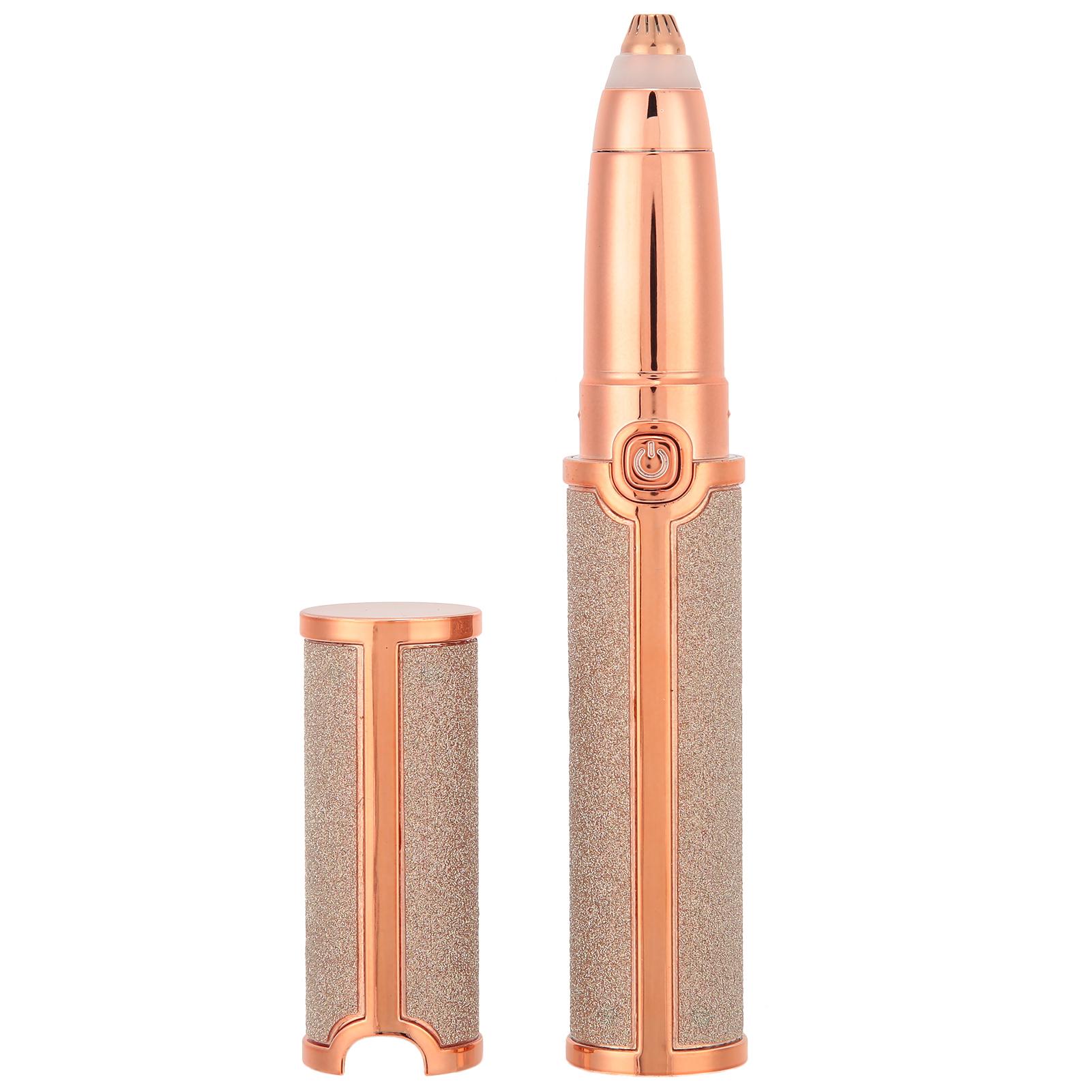 

USB электрический триммер для бровей портативный укладка помады удаление волос макияж бритва для женщин золото золотой