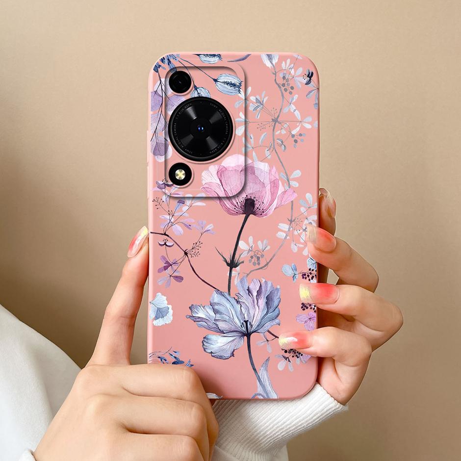 

For Honor Enjoy 70 Nova Y72 4G Cases Cute Dinosaur Cat Liquid Silicone Protective Back Cover For Honor Enjoy70 Nova Y 72 Funda Huawei Nova Y72 4G