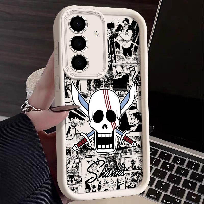 Anime Logo One Pieces Phone Case For Samsung S26 S25 S24 S23 S21 S20 Ultra Luffy Funda For Galaxy S25 S24 FE S26 Plus Soft Cover