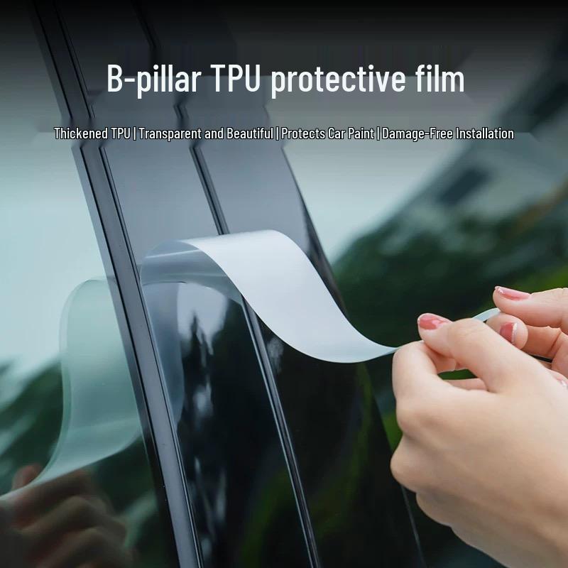 Nissan Sylphy Interior Protection Film: Center Console, Gear Shift, Navigation Screen, B-Pillar Sticker - TPU