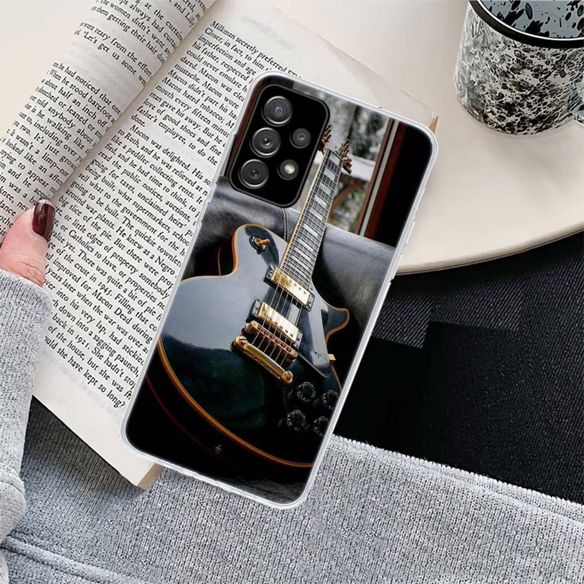 Music score Musical violin guitar Phone Case for Samsung Galaxy A17 A16 A15 A14 A13 A57 A56 A55 A54 A53 A37 A36 A35 A34 A33 A26