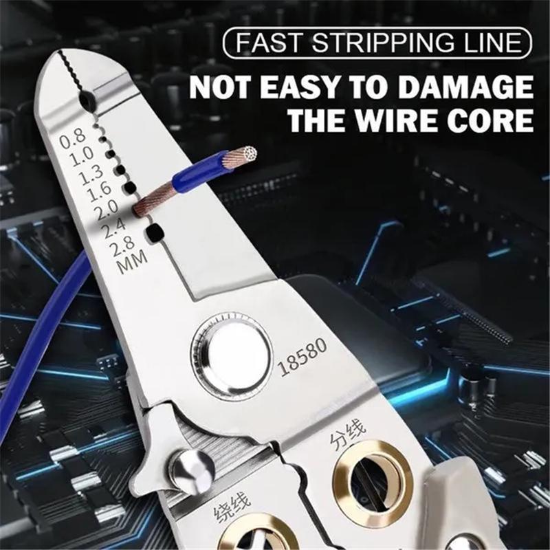 Multifunksjonelle wire strippere Kabel vippetang Wire Cutter Crimping Elektriker verktøy Skinning tang Wire puller