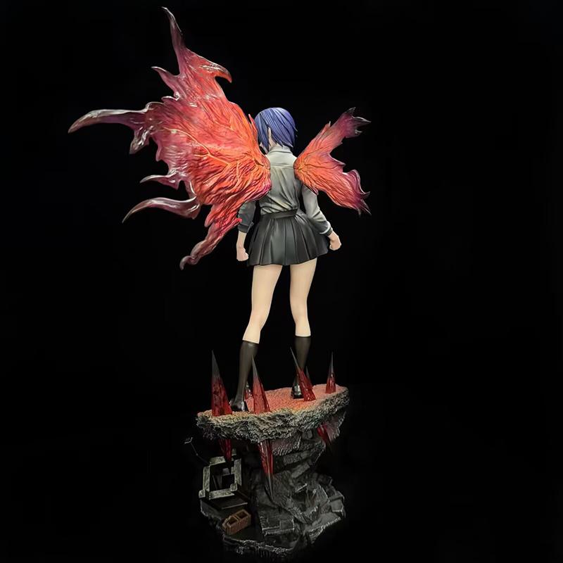 37cm Cartoon Tokyo Ghoul Fujioka Touka Double-Headed Sculpture Doll Model Hand-Made Beautiful Girl Handsome Ornaments Toy Gift