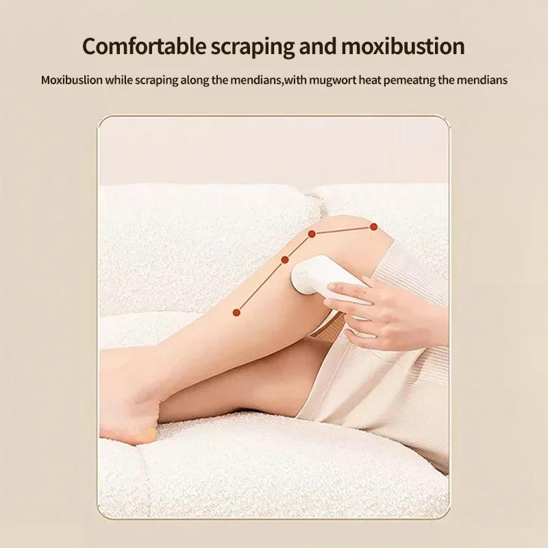 Moxibustion Scraping Massager Instrument Portable Intelligent Health and Wellness with Stone Moxibustion Scrap Board Accessories