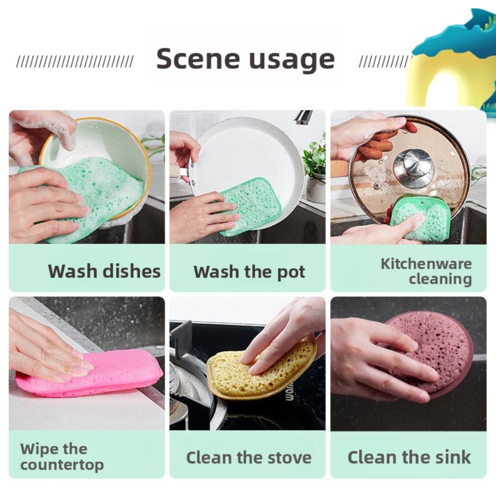 Colorful High Foam Seaweed Sponge for Kitchen Cleaning, Dishwashing Sponge Block, Honeycomb Porous Sponge, Scouring Pad, Magic Wiping