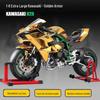 XL Key Start 1:6 Electric Gold Kawasaki H2R Alloy Motorcycle Model