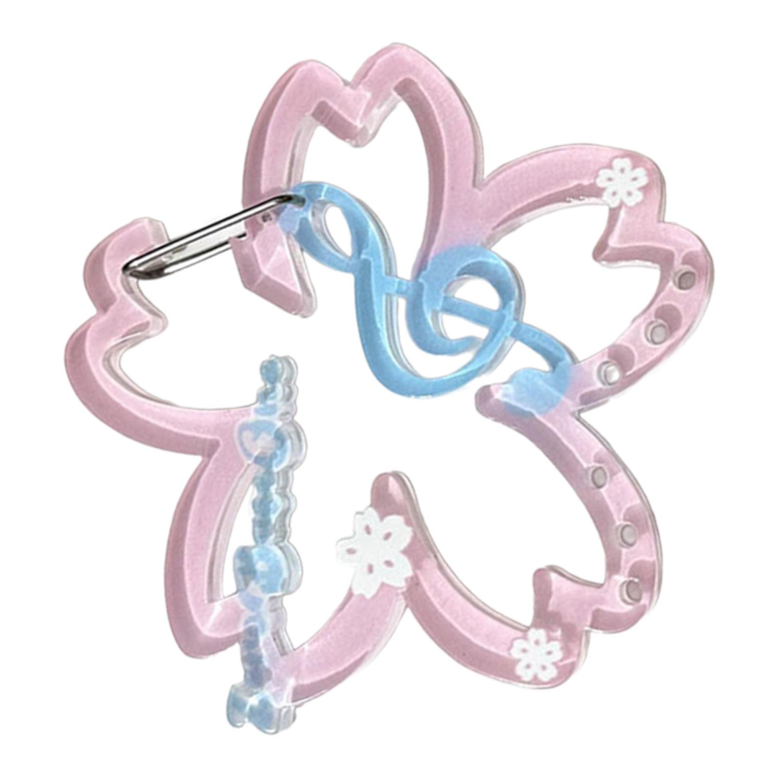 

Acrylic Dolphin and Sakura Keychain Cute Multifunctional Key Rings Student Bag Decoration for Young Women and Students 1